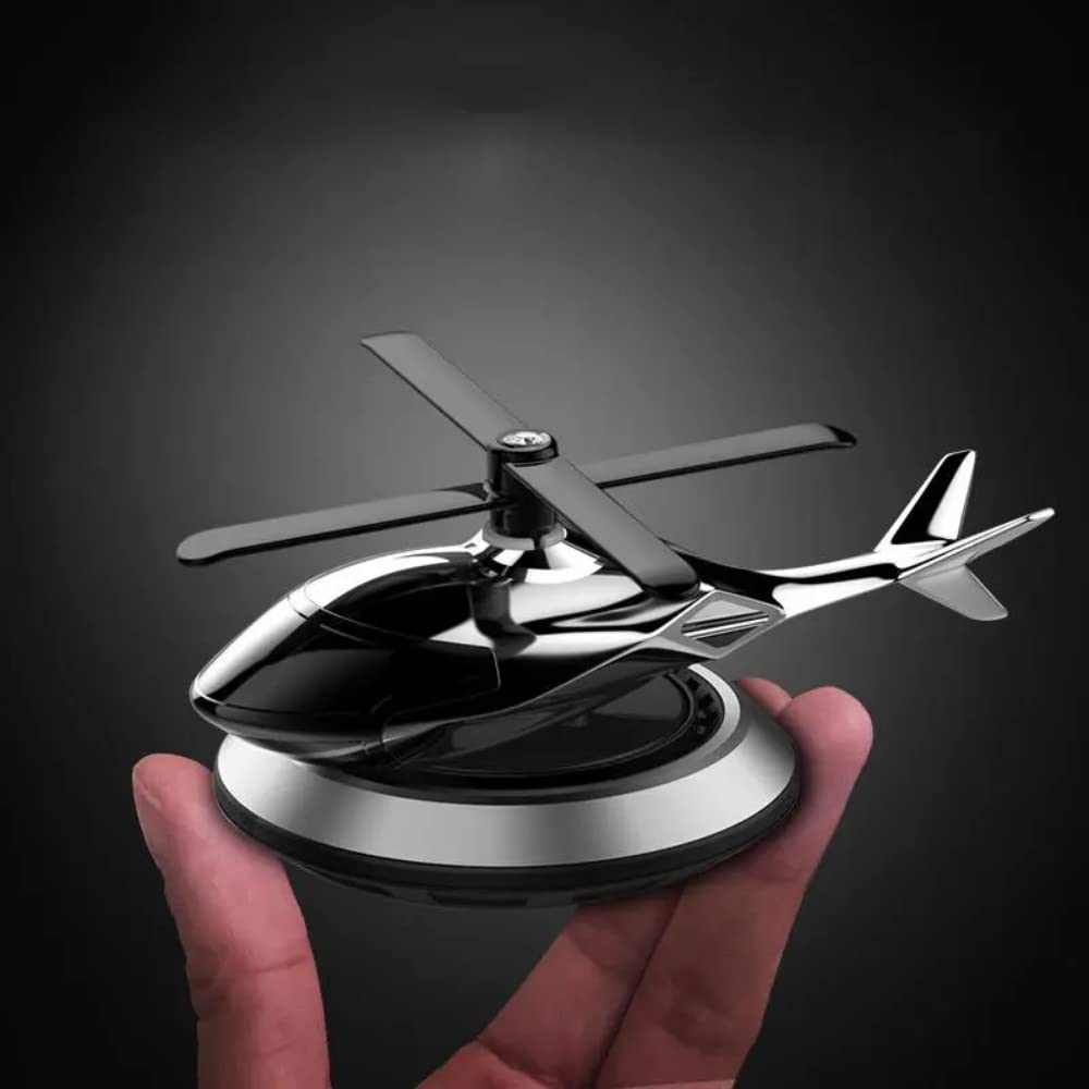 Solar Powered Helicopter Car Perfume Diffuser